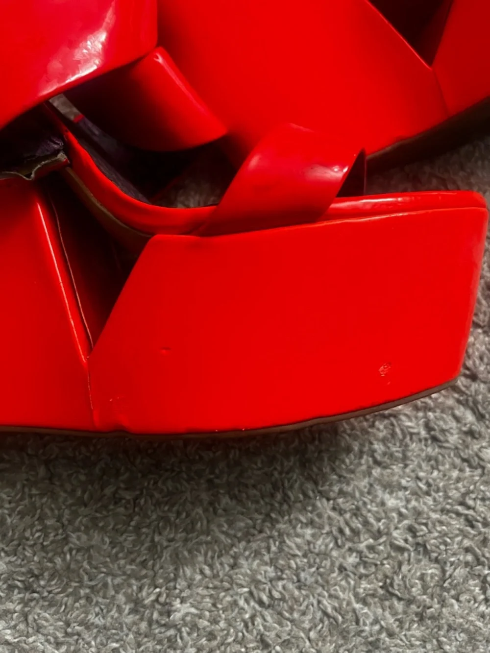 Jessica Simpson Red/Orange Wedges with Ankle Strap - Picture 4 of 16